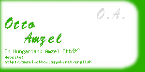 otto amzel business card